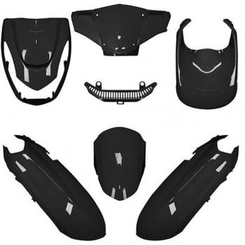 Carrosserie Noir pour Peugeot 50 Kisbee 2T/4T – Génération 2010‑2023
