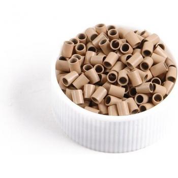 3024x4mm Medium Blonde MINI Copper Micro Beads for Pre-Tipped Hair