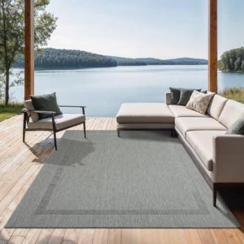 Teppich THE CARPET Mistra, grau (anthrazit), B:200cm H:1mm L:280cm, Polypropylen