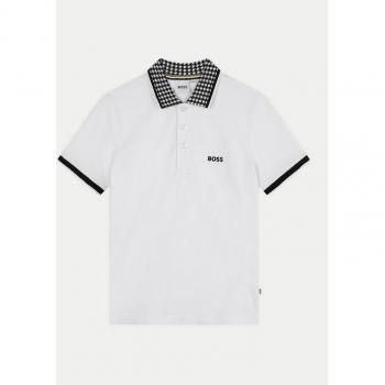 Polo Blanc Garçon Boss 8A