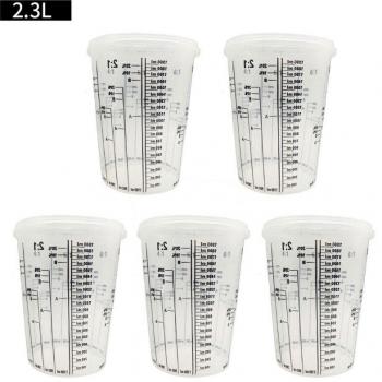 5Pcs Disposable Clear Paint Mixing Cups