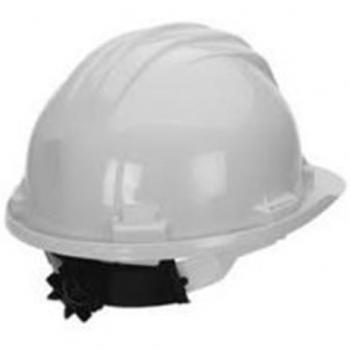 Casco protettivo bianco da lavoro