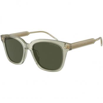 Giorgio Armani Donna AR8210U 608331 Occhiali da sole Acetato Verde Verde Squadrata Normale
