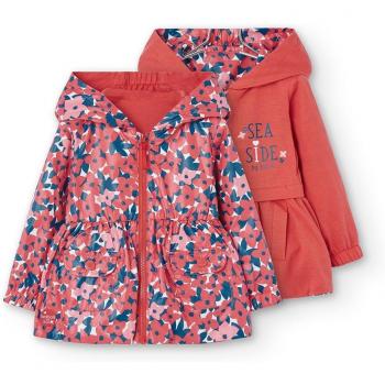 Parka de Bebé Reversible Boboli con Crema y Diseño Florido