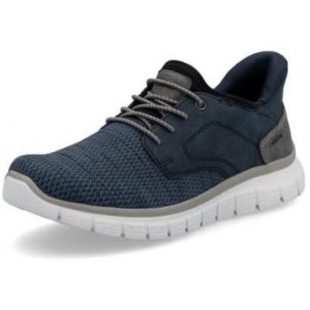 Rieker Slip-On Sneaker „Blau‑Smoke“ – B6658‑14