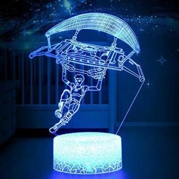 WHATOOK 3D LED Lamp Battle Bus RGB Mood Light