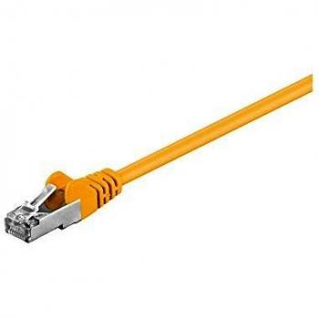 Cavo di Rete CAT‑5e SF/UTP Giallo 1 m con Conduttore di Alluminio Placcato