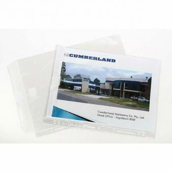 Cumberland A4 Heavy Duty Sheet Protectors 200 Micron Clear PVC