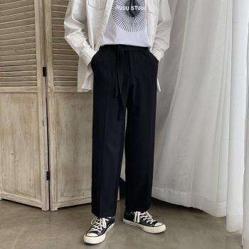 Pantalones de traje negros casuales para hombres