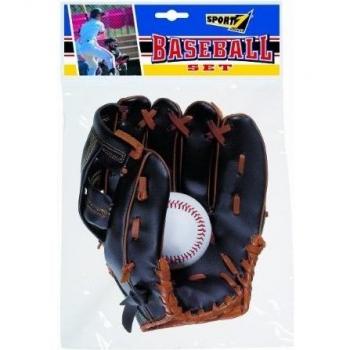 Sport One Set di Guanti e Pallina da Baseball
