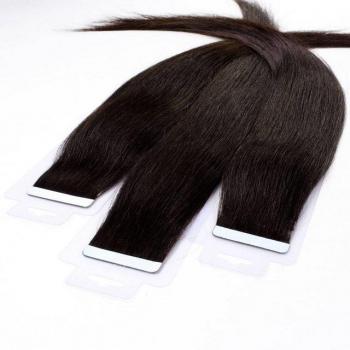 Tape Extension Echthaar Hellbraun 40 cm – Hair2Heart (10x)