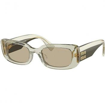 Miu Miu MU08YS 13M04F 51 Gafas de Sol Para Mujer Verdes