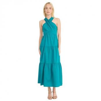 Bluegrass Bloom Halter Maxi Dress – Size 2