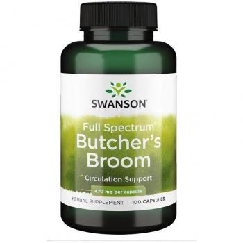 Swanson Full Spectrum Butcher’s Broom 470 mg – 100 Softgels
