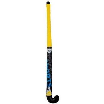 Angel Sports Composite Youth/Adult Hockey Stick, One-Piece, Yellow, 33
