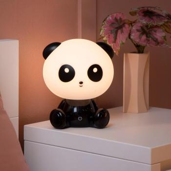 Lampe de table enfant Dodo Panda, noir et blanc, réglable en intensité, ABS
