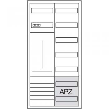 Hager ZB323T15 Komplettschrank universZ 1100x550x205mm SchutzklasseII IP44,1ZP/VF-5rh/APZ 2feld