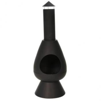 Cheminée de jardin ProGarden Ø40 x 110 cm Noir