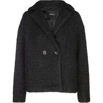 Someday Teddyfell Outdoorjacke Vantelo schwarz Damen Größe 42