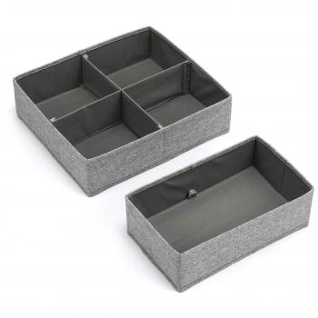 MaidMAX Closet Dividers for Underwear & Socks, Grey