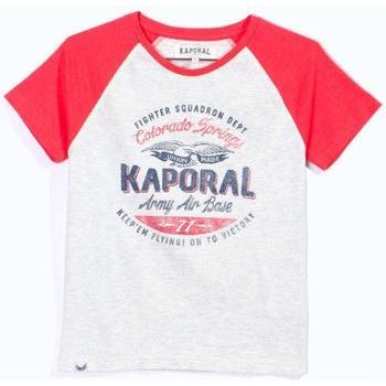 T-Shirt Enfant Kaporal AXO Col Rond Manches Courtes Gris Rappel de Lune