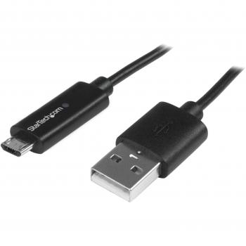 StarTech.com 1m USB to Micro USB Cable with LED Charging Light