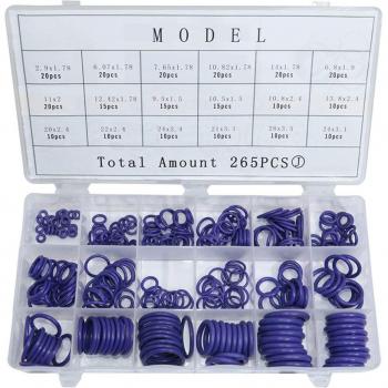 HNBR O-Ring Seal Washer Kit for Car A/C R134a 225pcs