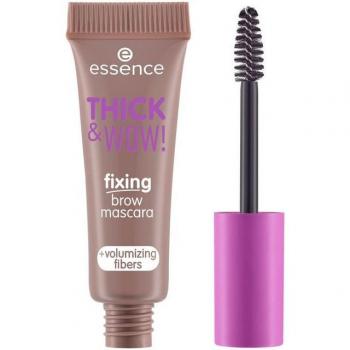 Essence Brow Fix Gel THICK & WOW! 3er Set mit Fasern