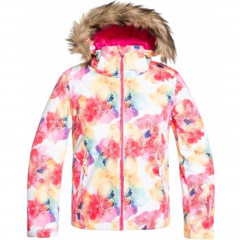 Roxy Chaqueta para Nieve 8-16 Niñas Jet Ski Bright White Sunshine Flowers, 16/XXL