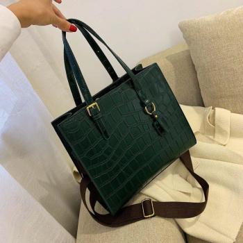 Women's Luxury Crocodile Texture Handbag
