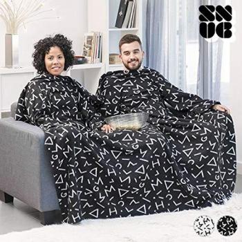 Snug‑Guard Body Blanket – Schwarzer Polyester, 160 × 160 × 180 cm