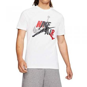 Camicetta Nike MJJM Classic SS Crew Uomo Bianco Rosso XL