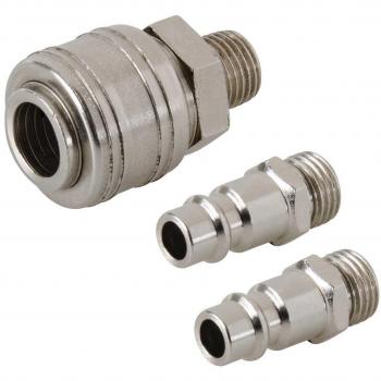 Euro Air 1/4 BSP Bayonet Coupler Kit by Silverline