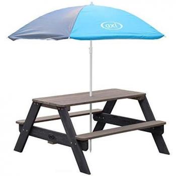 AXI Table de Pique-Nique avec Parasol Anthracite / Gris