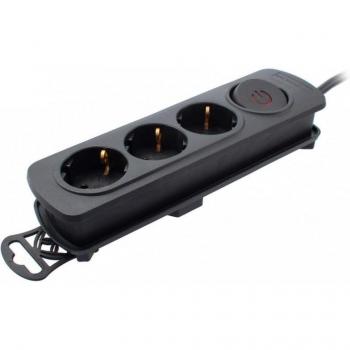 TM REGLETA TMUAD203BK 3 ENCHUFES NEGRO
