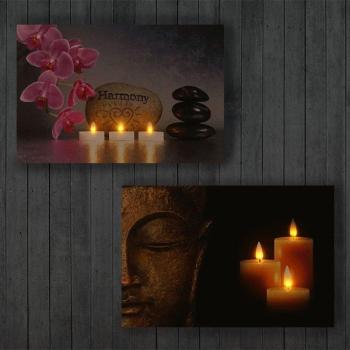Dipinto su tela illuminato a LED