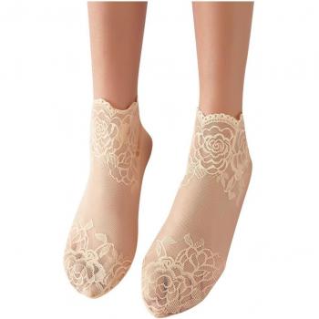 Elastic Soft Lace Socks for Women