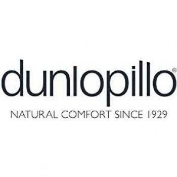 Dunlopillo Hypoallergenic Rubber Pillow with Fiber Cover, White