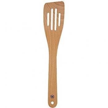 BEECH SLOTTED SPATULA – 300MM