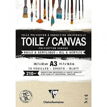 Toiles à peindre Clairefontaine 200g 29,7x42 cm