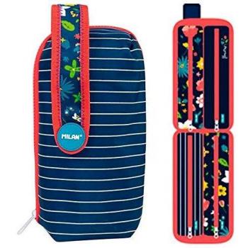 Estuche Flowery con 4 compartimentos