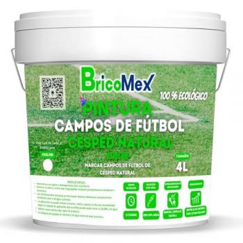 Pintura campos de fútbol natural blanca bricosalvaje premium 23 kg