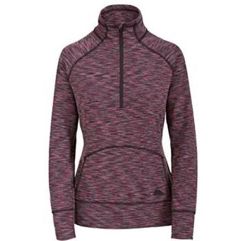 Trespass Moxie X‑Small Sport Top mit Beuteltasche (Raspberry Marl) – Grau