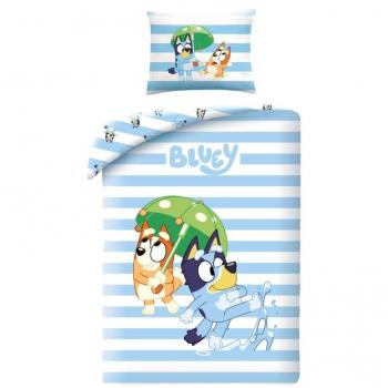 Parure de Lit Bluey Chien en Coton 140x200