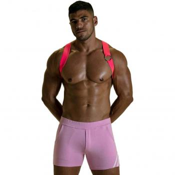 Harnais Party Boy Élastique Rose Fluo XS/S TOF Paris