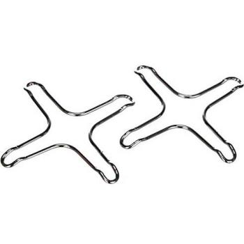 METALTEX Gasherd-Aufsatz, 2 Stück, verchromt