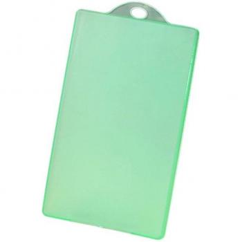2er Set transparente vertikale Ausweishüllen aus Kunststoff