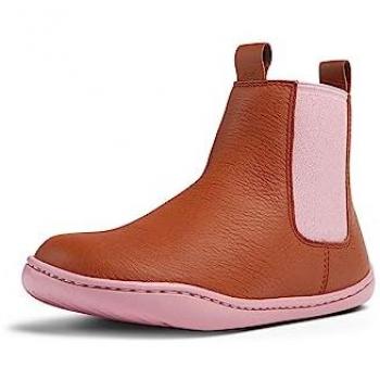 CAMPER Peu Girls' Red Boots Size 32 Smooth Leather