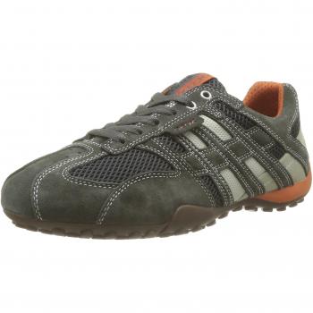 Geox Herren Sneaker Snake DK GREY/OFF WHITE 44 EU