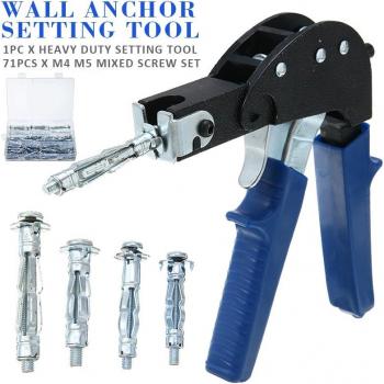 Hollow Wall Anchor Tool with M4 M5 Screws for Drywall Installation